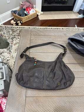 The Sak Brown Leather Shoulder Bag Hobo Purse